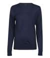 T6006 6006 Tee Jays Ladies Crew Neck Sweater Navy colour image